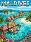 Maldives Island Escape (80 Colors)