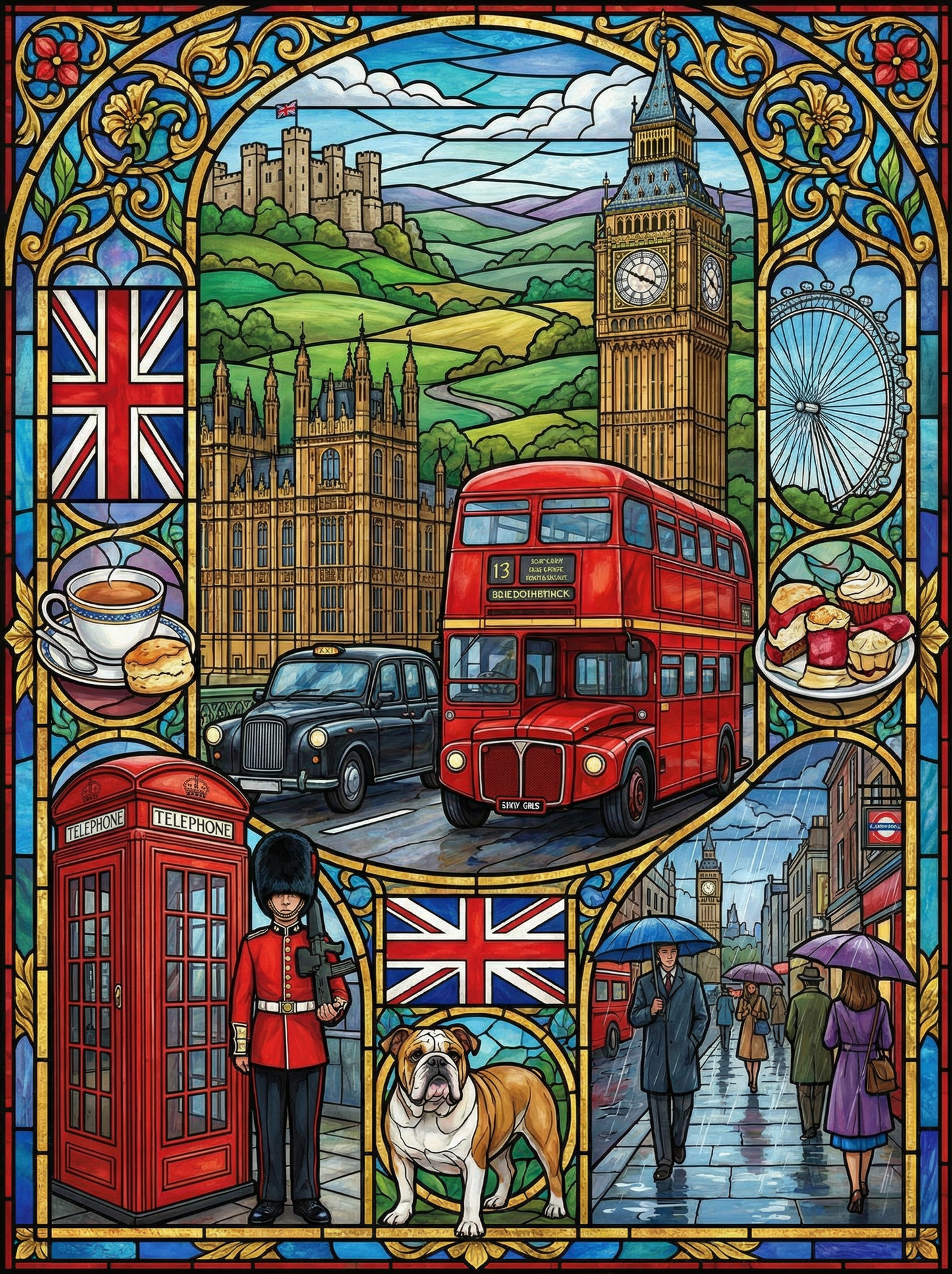 London Stained Glass Icons (80 Colours)