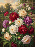 Garden Peonies in Bloom (120 Colors)