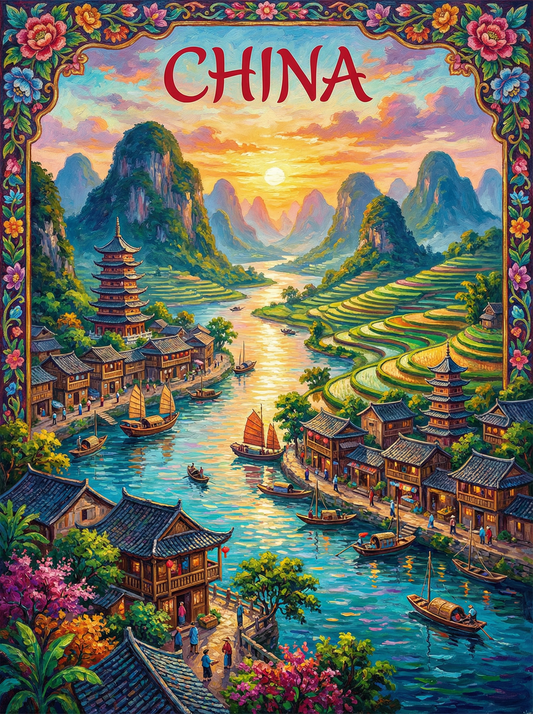 Golden River China (80 Colours)