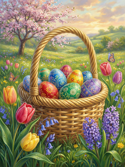 Springtime Easter Basket (80 Colours)