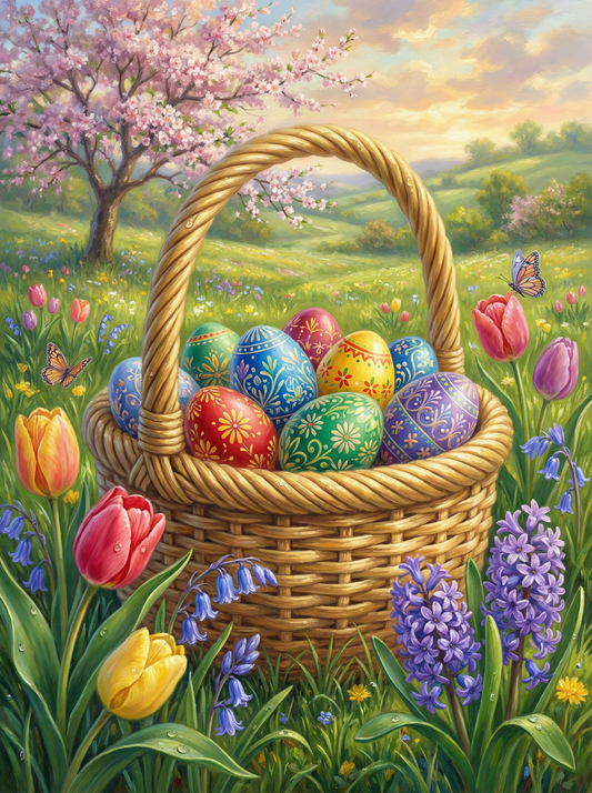 Springtime Easter Basket (80 Colours)