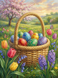 Springtime Easter Basket (80 Colors)
