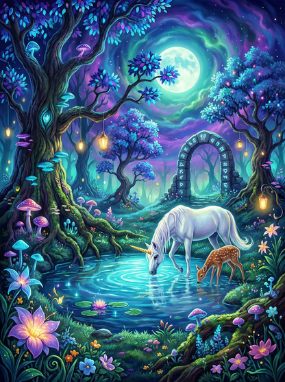 Moonlit Enchanted Glade (80 Colours)