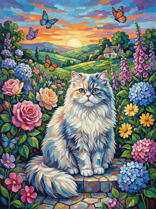 Butterfly Meadow Cat (80 Colours)