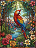 Scarlet Macaw Forest (80 Colors)