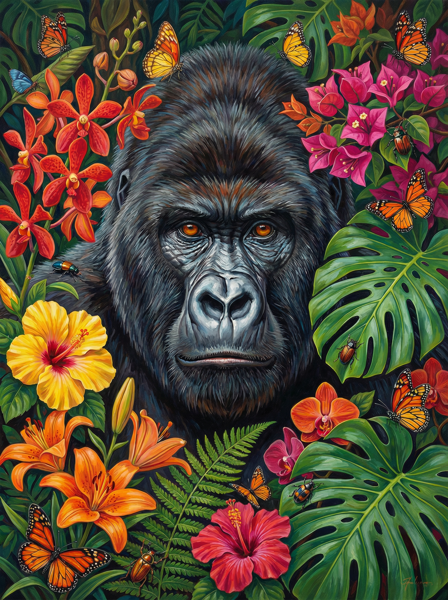 Jungle Majesty Gorilla (80 Colours)