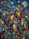 Midnight Owl Gathering (120 Colors)