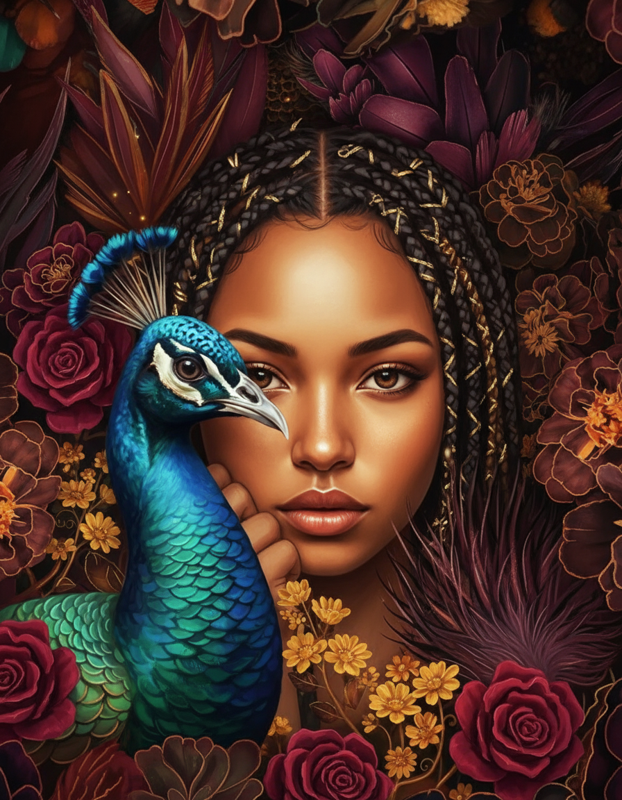Peacock Feather Bloom (80 Colours)