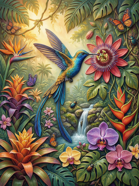 Tropical Hummingbird Garden (80 Colours)