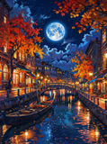 Moonlit Canal in Venice (120 Colors)