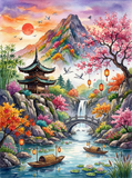 River of the Sakura Valley (120 Colors)