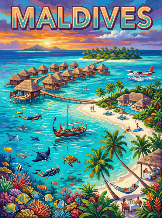 Maldives Island Escape (80 Colours)