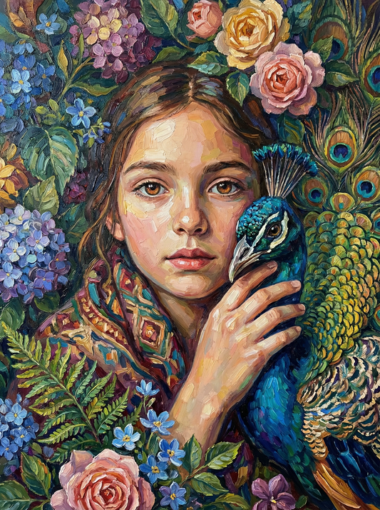 The Peacock’s Secret Garden (80 Colours)