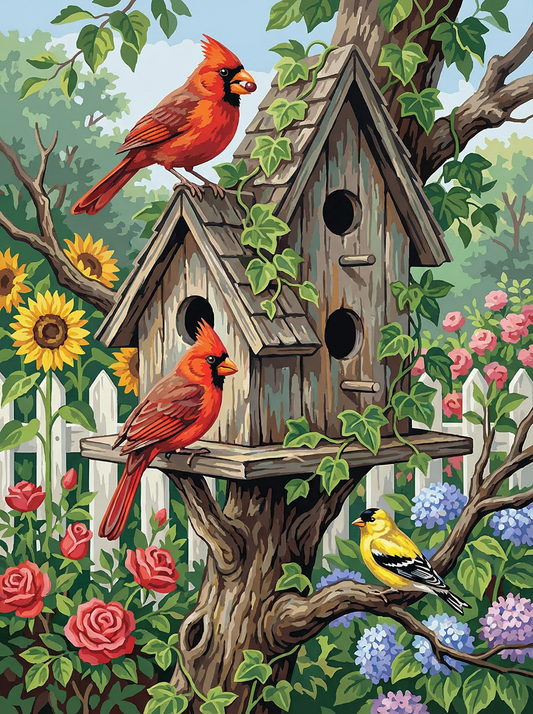 Garden Bird Haven (80 Colours)