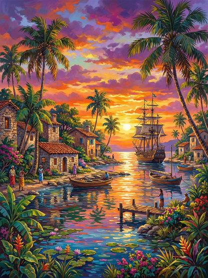 Sunset Harbor Village (80 Colours)