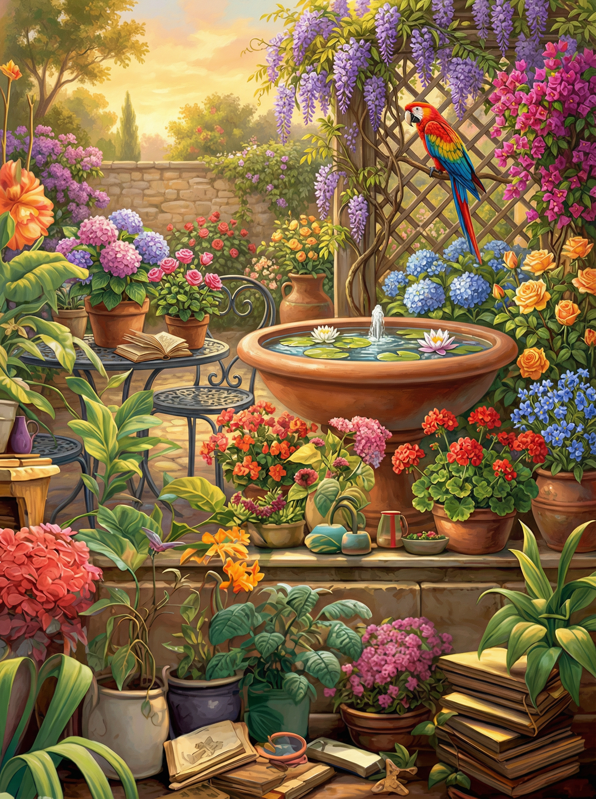 Secret Garden Fountain (80 Colours)