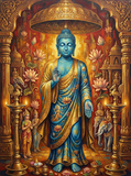 Azure Lotus Buddha (120 Colors)