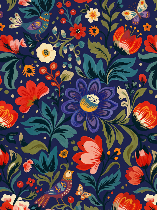 Midnight Folk Garden (80 Colours)