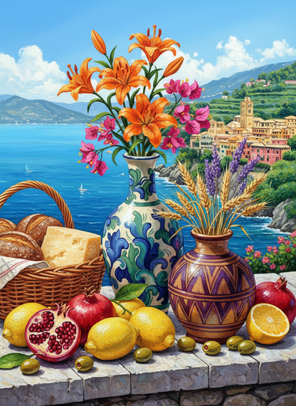 Riviera Lilies and Fruit (120 Colours)