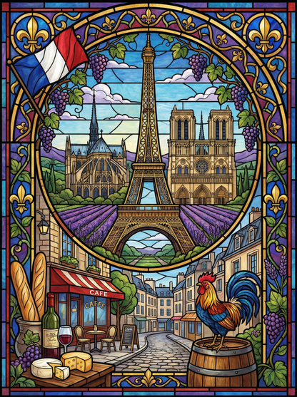 Paris Morning Rooster (80 Colours)