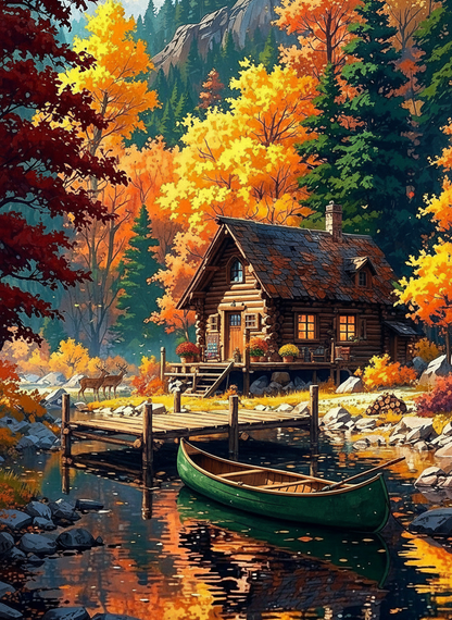Autumn Cabin (80 Colours)