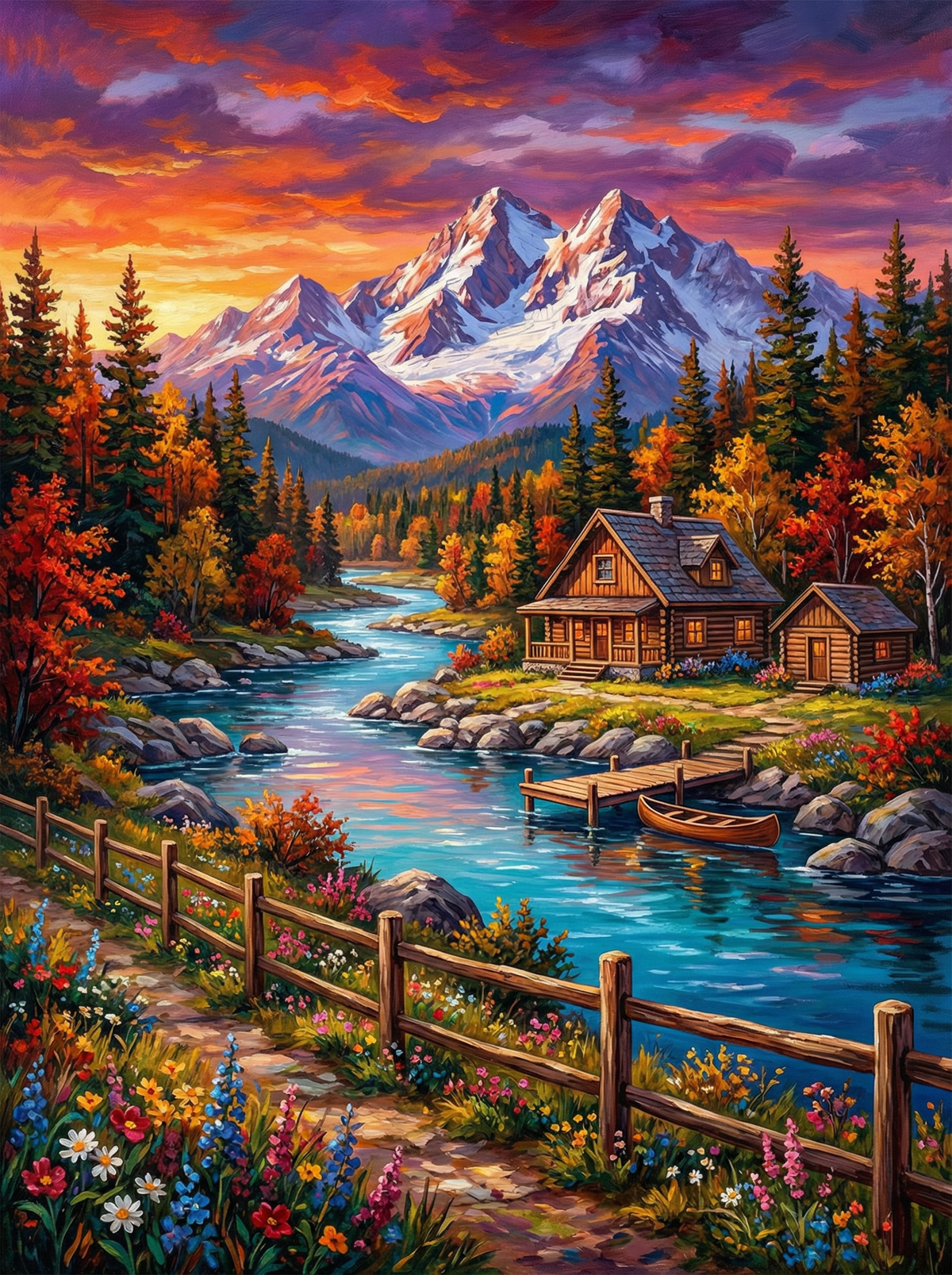 Autumn River Retreat (80 Colours)