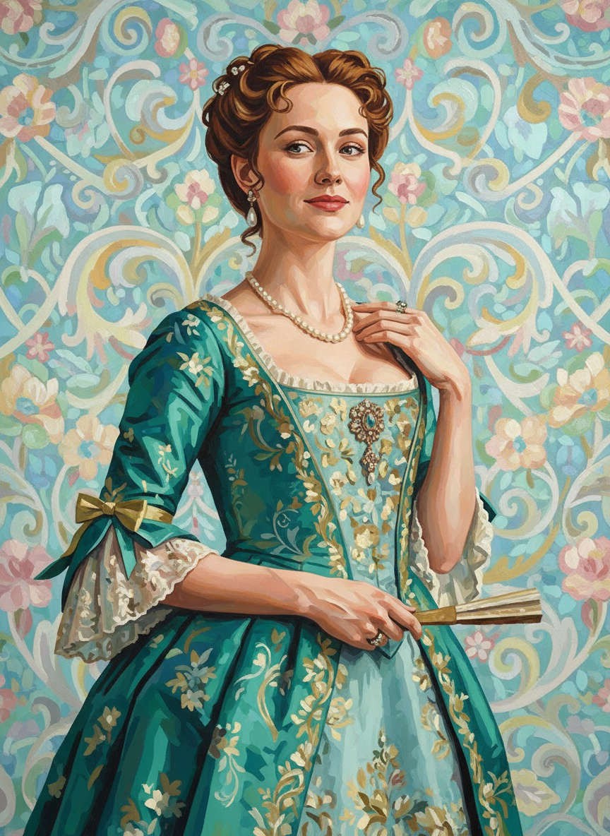 Floral Fan Lady (80 Colours)