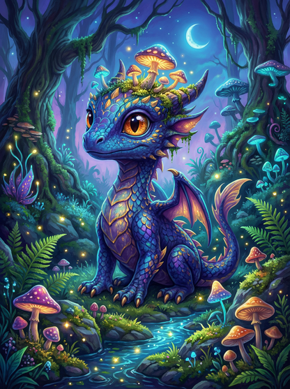 Moonlit Mushroom Dragon (80 Colours)