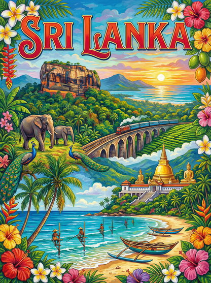 Sri Lanka Golden Trails (120 Colours)