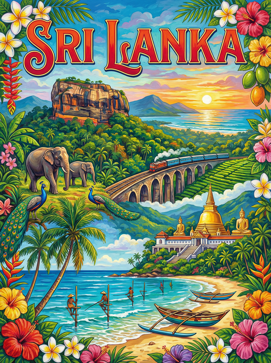 Sri Lanka Golden Trails (120 Colours)