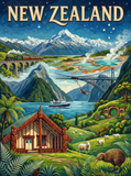 New Zealand Alpine Adventure (80 Colors)