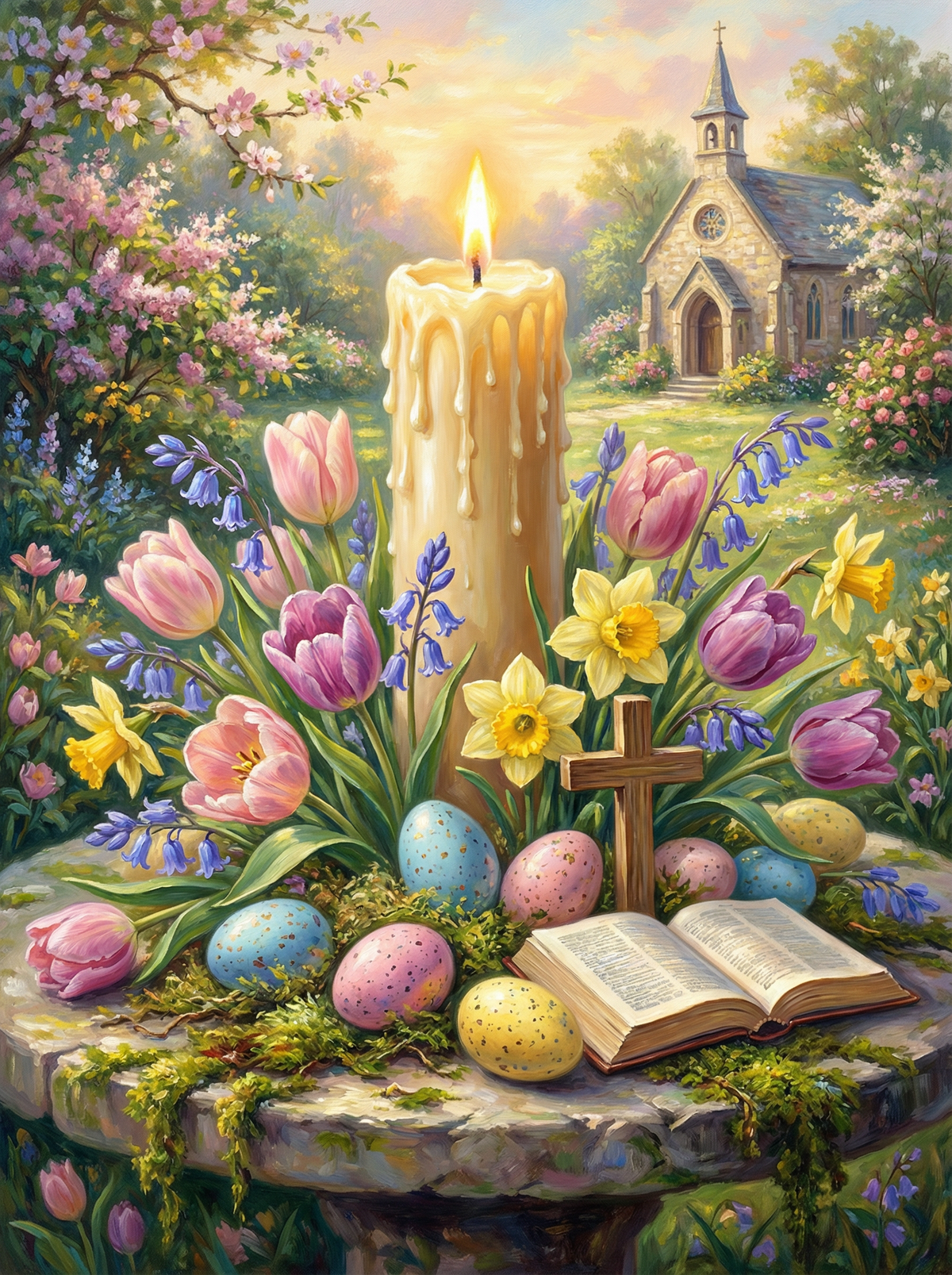 Easter Candle Blessing (80 Colours)