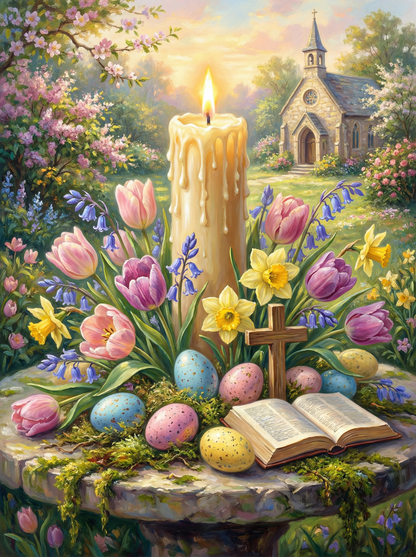 Easter Candle Blessing (80 Colours)
