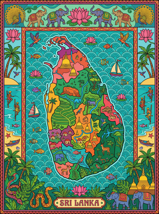 Sri Lanka Cultural Tapestry (120 Colours)
