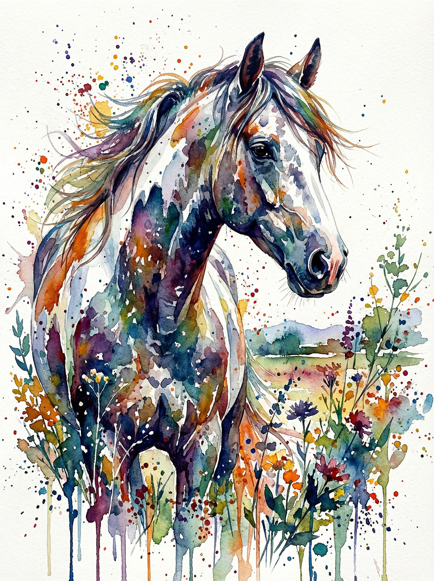 Wildflower Spirit Horse (80 Colours)