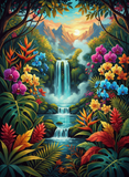 Jungle Orchid Falls (120 Colors)