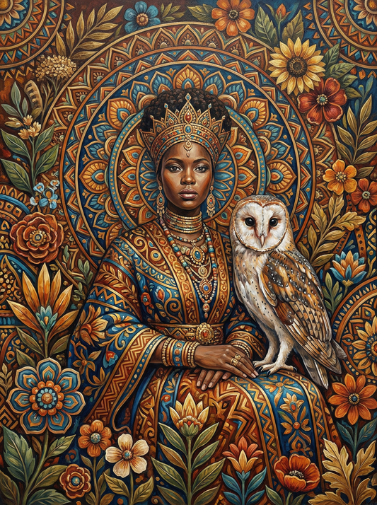 African Queen Barn Owl (120 Colours)