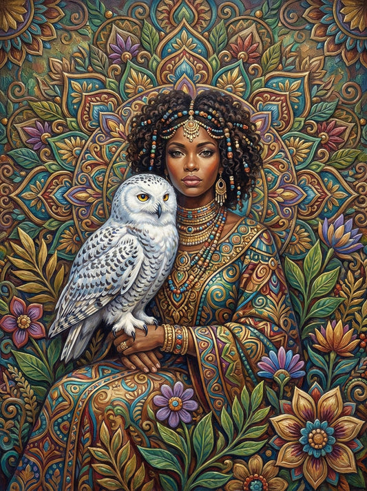 African Queen Snowy Owl (80 Colours)