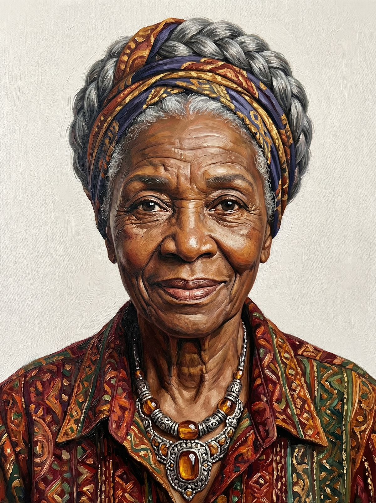 African Woman Portrait (80 Colours)
