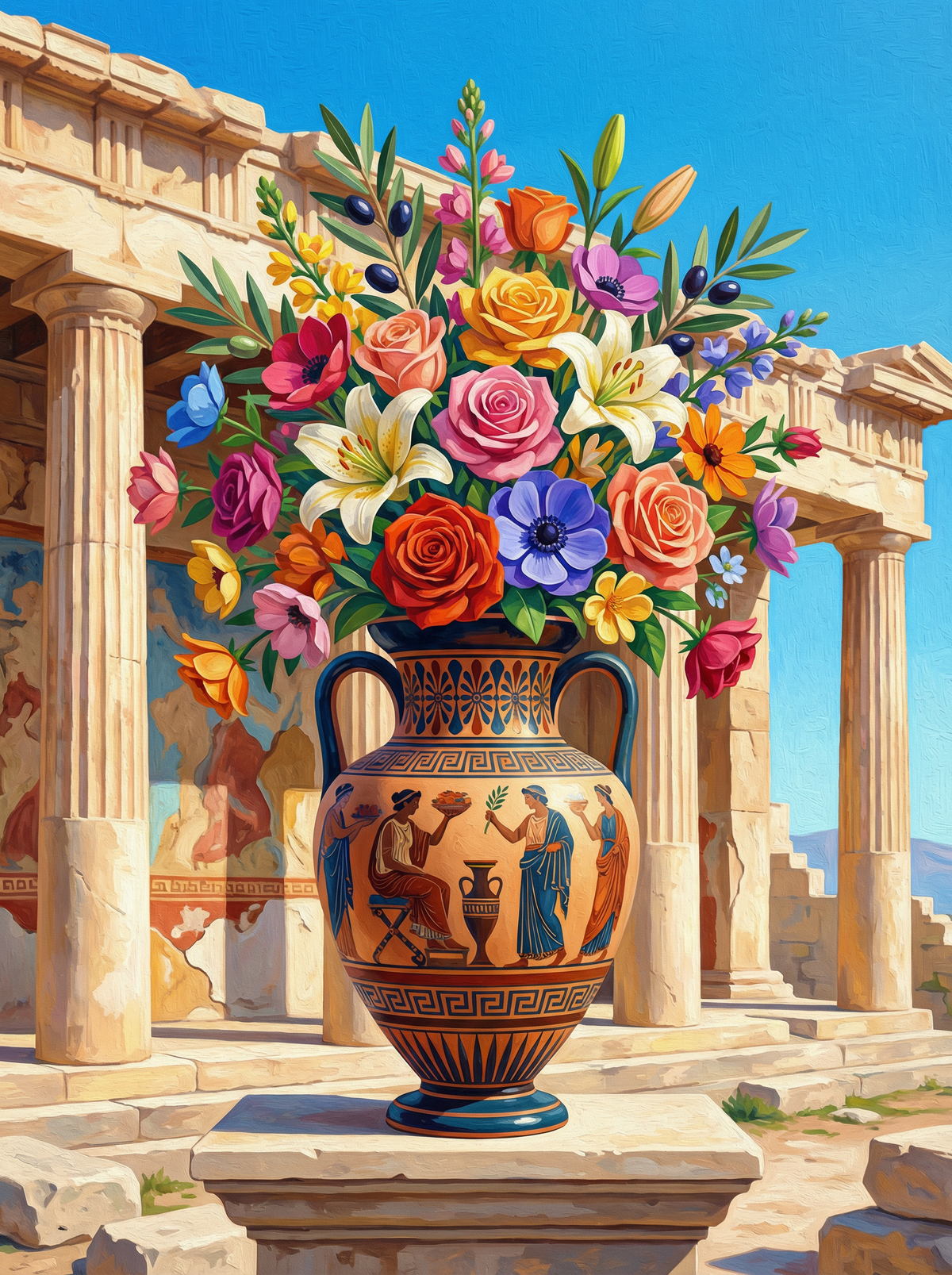 Ancient Greek Temple Bouquet (80 Colours)