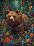 Enchanted Forest Flowers Bear (120 Colors)