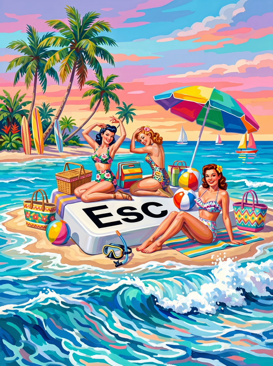 Beach Escape Key Pinups (80 Colours)