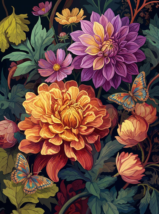 Butterfly Dahlia Garden (120 Colours)