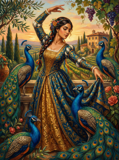 Peacock Court Elegance (80 Colours)