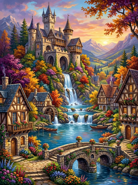 Castle Falls Village (80 Colours)