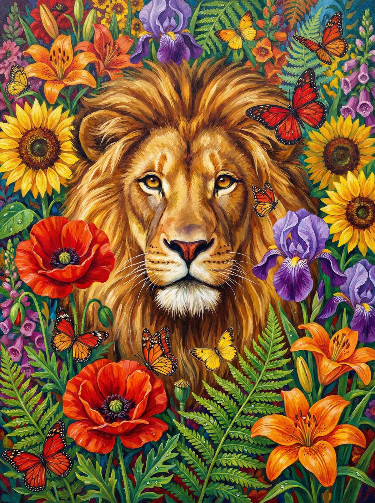 Sunlit Lion Bloom (80 Colours)