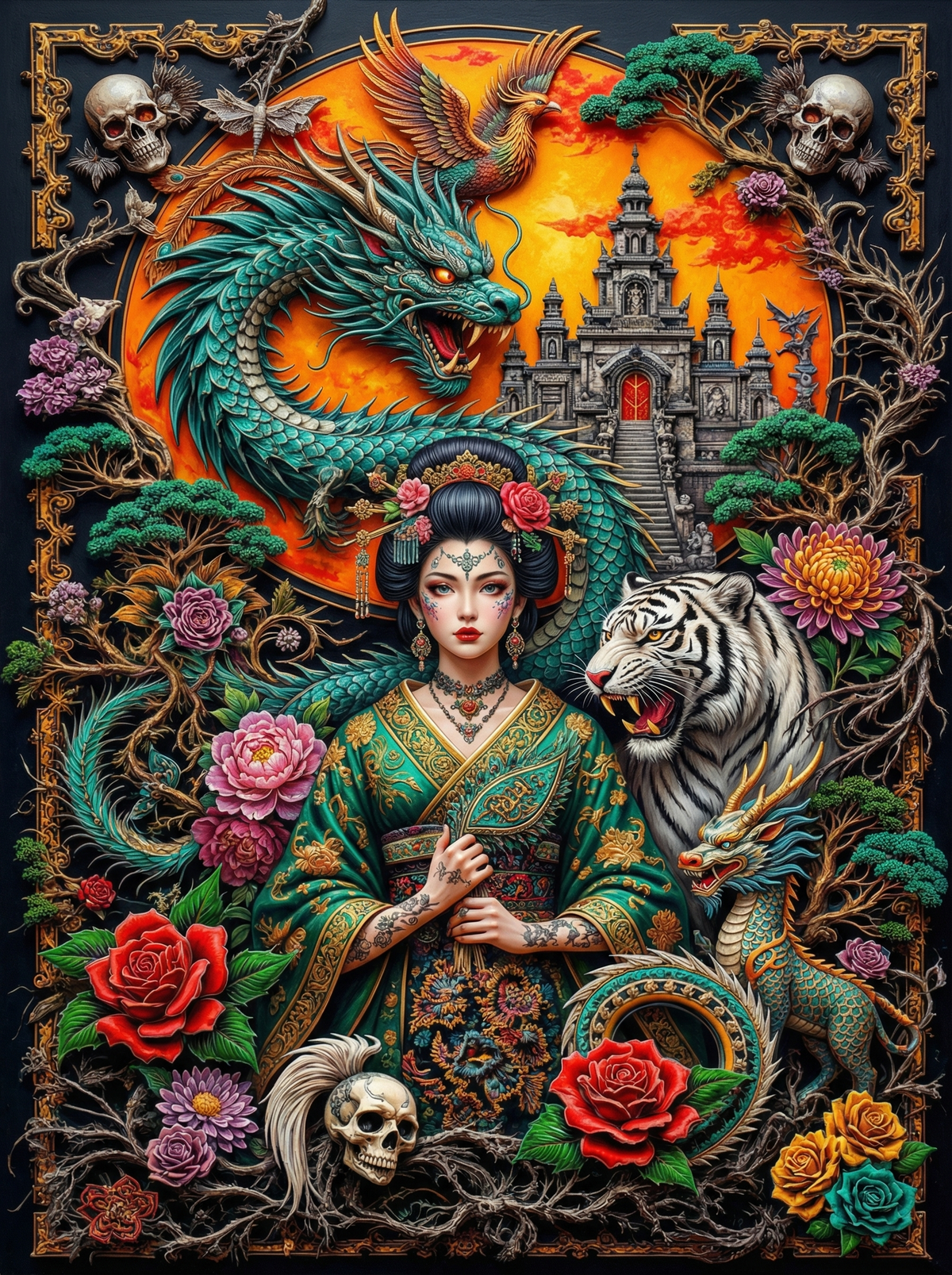 Castle Dragon Princess (80 Colours)