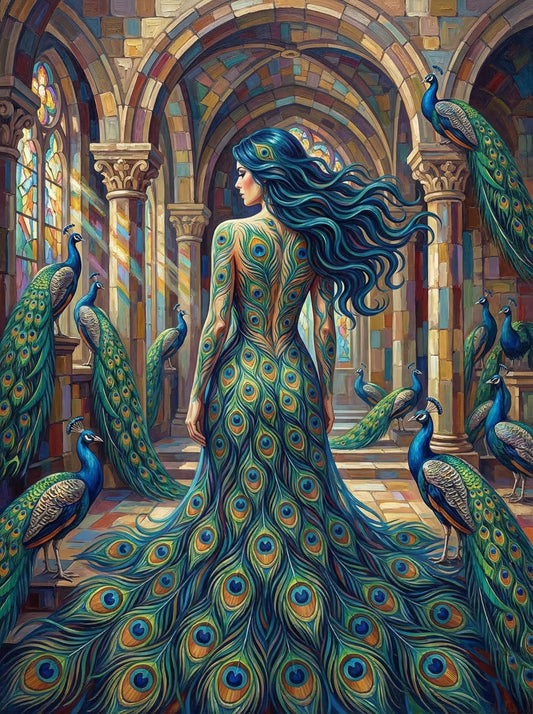 Cathedral Peacock Gown Queen (80 Colours)