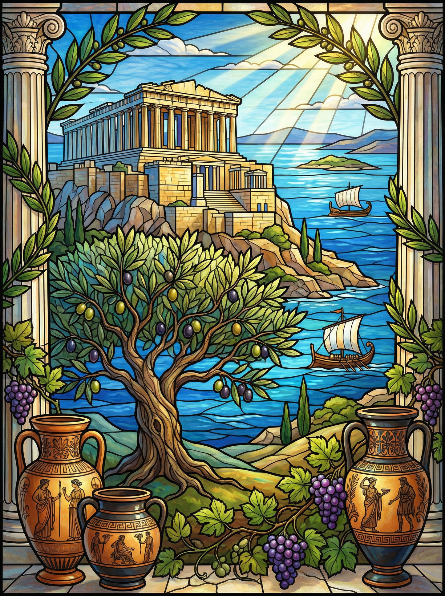 Ancient Greek Temple Coast (80 Colours)